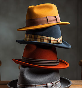 Stylish Fedora Hat Set