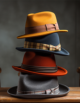 Stylish Fedora Hat Set